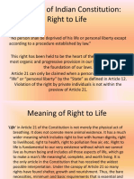 Article 21 of Indian Constitution: Right To Life