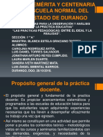 Las Prácticas Pedagógicas. Entre El Ideal y La Realidad.