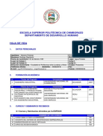 Hoja de Vida Actualizada