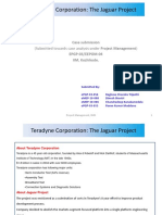 Teradyne Corporation: The Jaguar Project: (Submitted Towards Case Analysis Under Project Management)