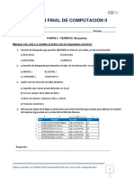 Examen Final de Excel - Teórico