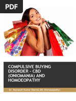 Compulsive Buying Disorder and Homoeopathy