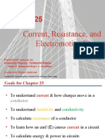 Current, Resistance, and Electromotive Force: Powerpoint Lectures For