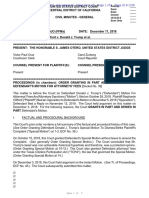 Stormy Daniels V Trump - Order Awarding Trump Attorney Fees