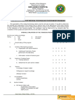 Evaluation Form of MT Internship Program