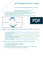 CCNA Exploration2: Routing Protocols - Chapter 3 Exam: Distance of EIGRP Is Lower Than RIP