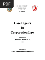 Case Digests in Corporation Law: Padayao, Michelle B. 3C