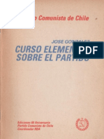 Curso Elemental Sobre El Partido. José Gonzalez