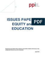 (PPI 2011) Equality and Education