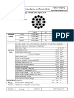 OPGW Cable Cross Section and Technical Data Type OPGW-48B1-90 (115 42.1)