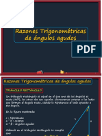 Razones Trigonométricas de Ángulos Agudos