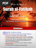 Under The Shade Of: Surah Al-Fatihah