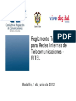 Ritel - Reglamento Interno de Instalaciones en Telecomunicaciones