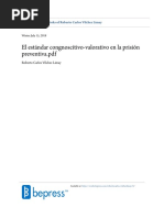 El Estándar Congnoscitivo-Valorativo en La Prisión Preventiva - Stamped