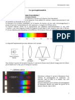 La Spectrophotométrie