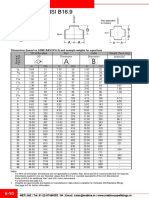 Dimensions (Based On ASME/ANSI B16.9) and Example Weights For Equal Tees