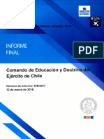 Informe Final 466-17 Comando de Educación y Doctrina Del Ejército de Chile - Sobre Auditoría A Los Gastos Por Viajes de Estudios - Marzo 2018