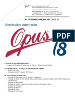 Manual Curso de Operación Opus 18