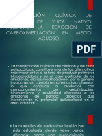 Modificación Química de Almidón de Yuca Nativo Mediante