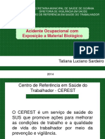 Acidente Ocupacional Com Exposicao A Material Biologico PDF