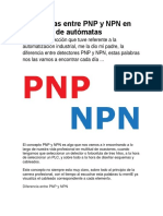 Diferencias Entre PNP y NPN en Cableado de Autómatas