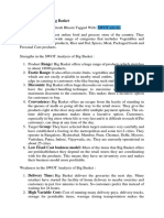 SWOT Analysis of Big Basket