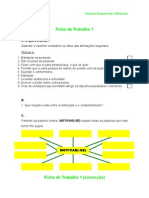 Relações Interpessoais e Motivação (Fichas de Trabalho)