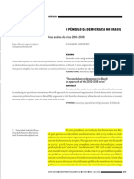 Avritzer - o Pêndulo Da Democracia - Uma Análise Da Crise 2013-2018