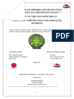 "Employee Awareness and Motivation With Reference To Promotion Policy": A Study On The Non Officers at Indian Oil Corporation Ltd. (Assam Oil Division)