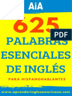 625 Palabras Mas Usadas