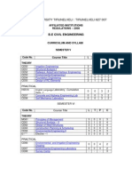 Civil Engg. Anna University TVL Syllabus