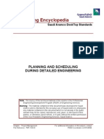 Planning and Scheduling During Detailed Engineering