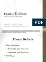 Crystal Defect - Planar Defects WNP