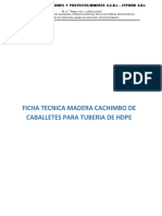 Ficha Tecnica Madera Cachimbo de Caballetes para Tuberia de Hdpe PDF