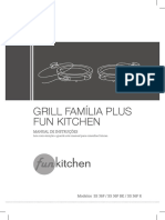 Grill Família Plus Fun Kitchen: Manual de Instruções