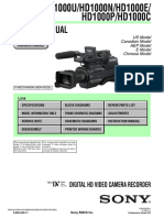 Sony HVR HD1000 V1 PDF