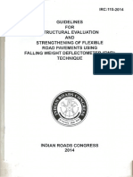 IRC 115 - 2014 Strengthening of Flexible Roas Pavement Using FWD PDF