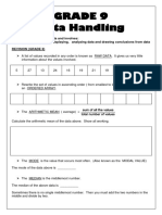 Data Handling Notes and Exercises