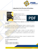 PROESC. Evaluación de Los Procesos de Escritura: Autor: F. Cuentos Vega, J. L. Ramos Sánchez y E. Ruano Hernández