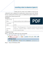 How To Assign Counting Rules To Absence Types in SAP