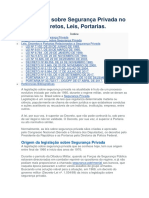 Legislação Sobre Segurança Privada No Brasil