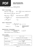 Stats Formula