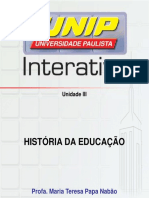 História Da Educação III