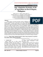 Climate Change Adaptation Strategies of The Department of Agriculture in Davao Region, Philippines