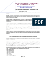 Estatuto Del Sindicato Unitario de Trabajadores Del Poder Judicial