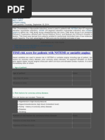 TIMI Score For NSTEMI, STEMI and Unstable Angina