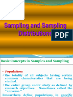 Sampling and Sampling Distributions