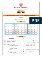 Class 4 NSTSE Solution Paper Code 444 2018