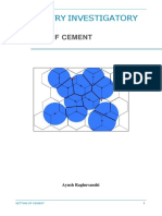 Chemistry Investigatory Project: Setting of Cement