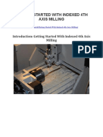 Getting Started With Indexed 4TH Axis Milling